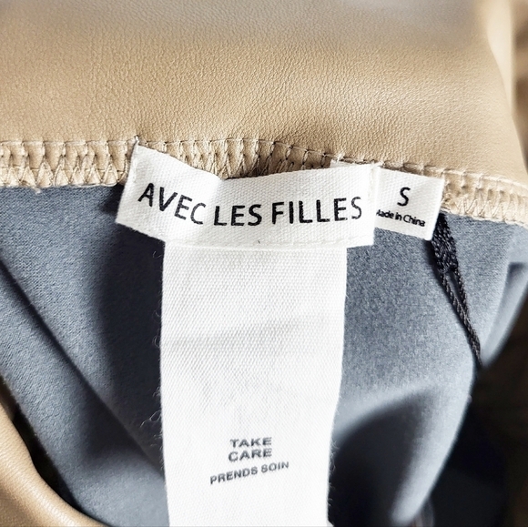 AVEC LES FILLES X BAGATELLE faux leather liquid leggings - Picture 4 of 6